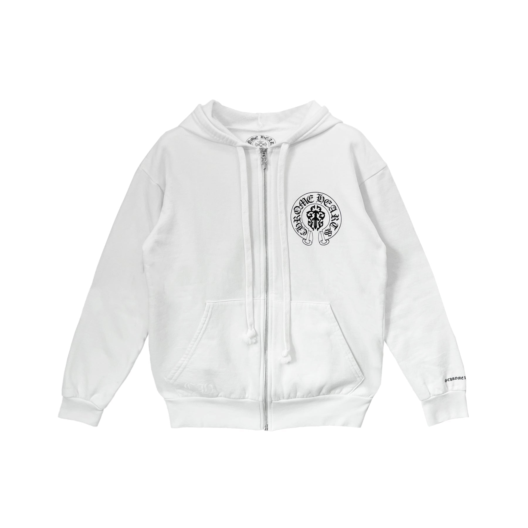 Chrome Hearts American Flag Triple Cross Scroll Label Zip Up