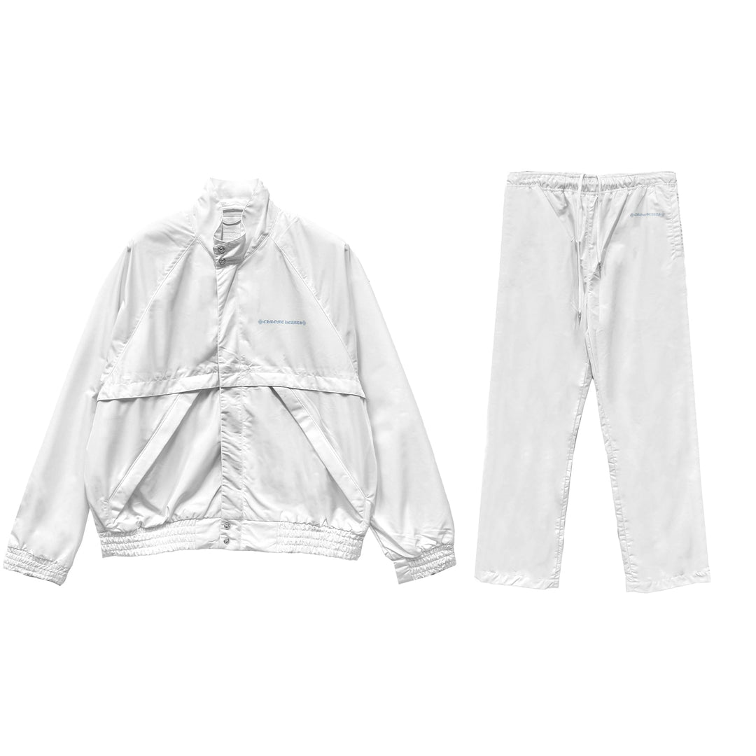 Chrome Hearts Art Basel VIC Exclusive Nylon White TrackSuit - SHENGLI ROAD MARKET