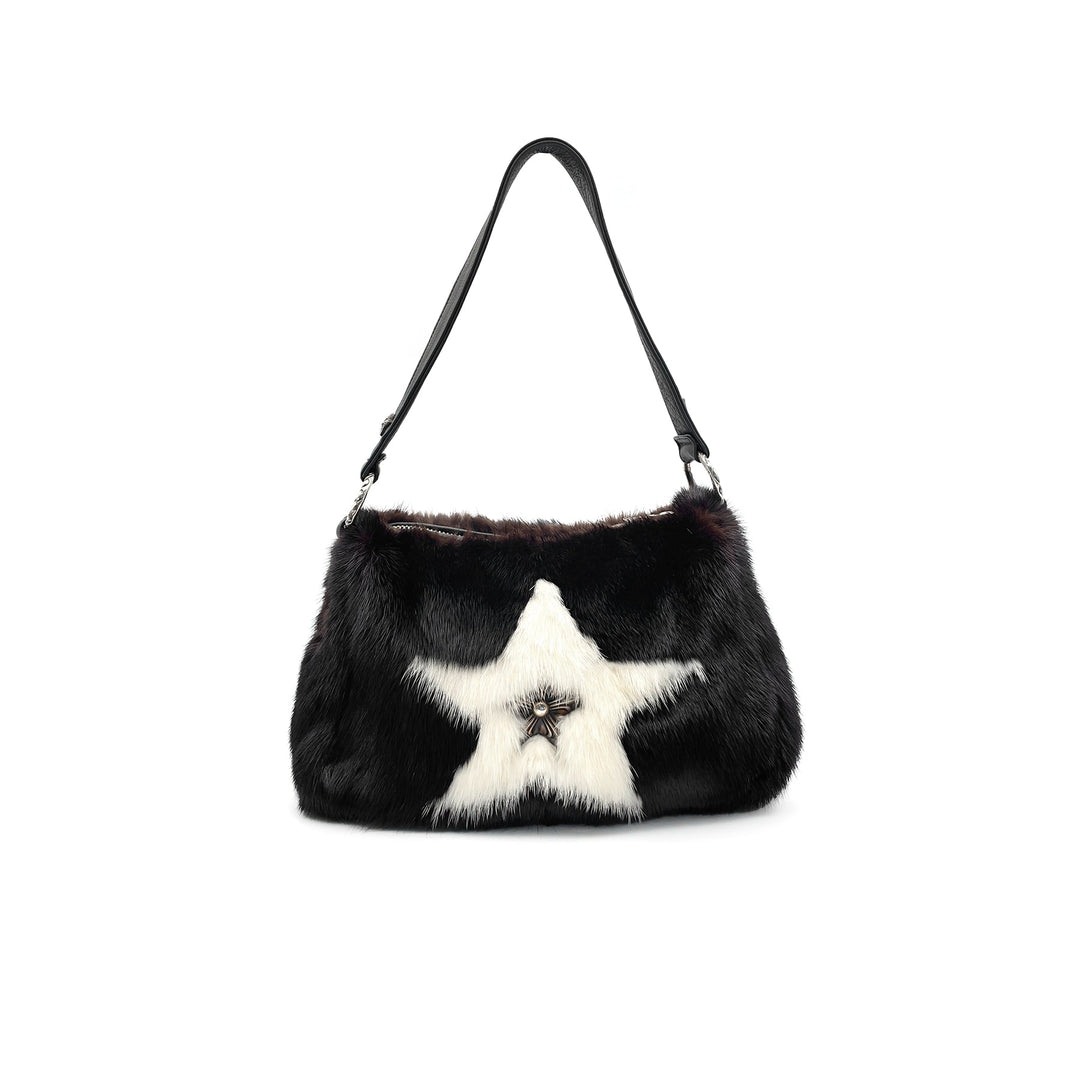 Chrome Hearts Aspen Exclusive 1of1 White Star Mink Fur Chicken Nugget Bag - SHENGLI ROAD MARKET