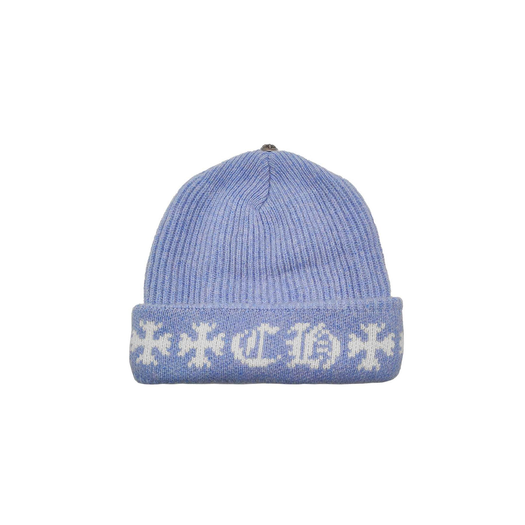 Chrome Hearts Aspen Exclusive Baby Blue Cashmere Beanie - SHENGLI ROAD MARKET