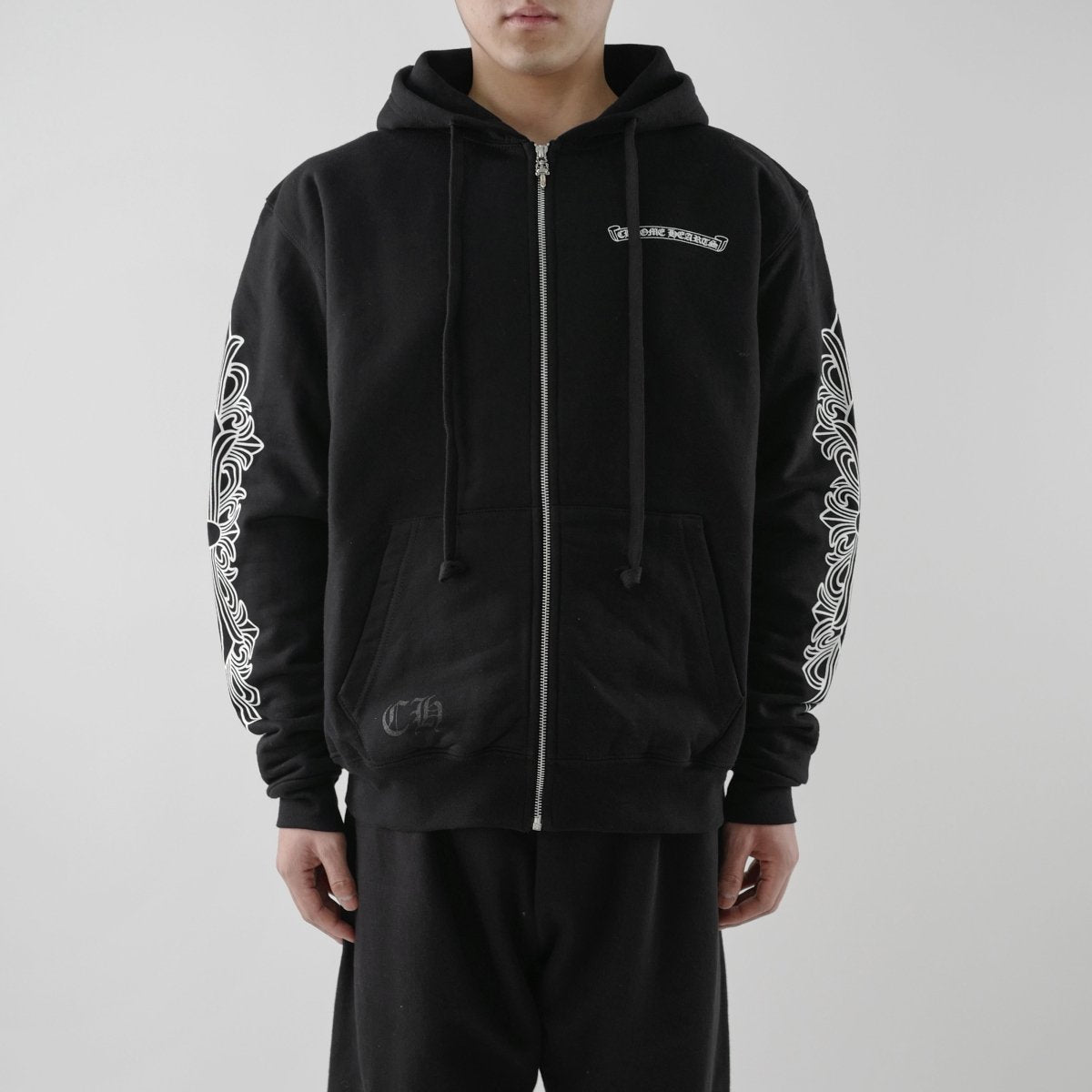 Chrome Hearts Aspen Exclusive Floral Sleeve Zip Up Hoodie - SHENGLI ROAD MARKET