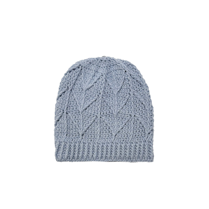 Chrome Hearts Baby Blue Hand Woven Cashmere Star Patch Beanie - SHENGLI ROAD MARKET