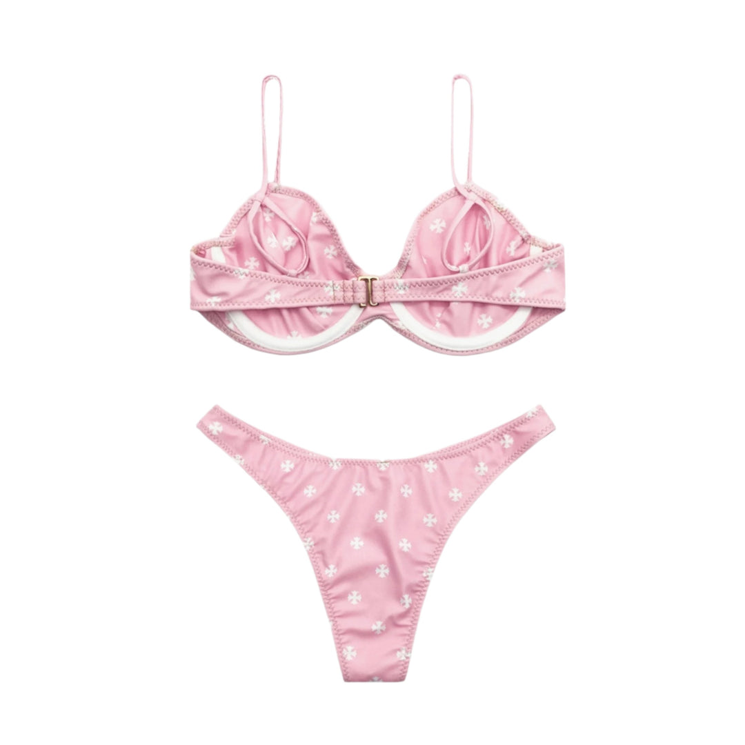 CHROME HEARTS (クロムハーツ) ベビーピンク クロスロゴ ビキニ水着