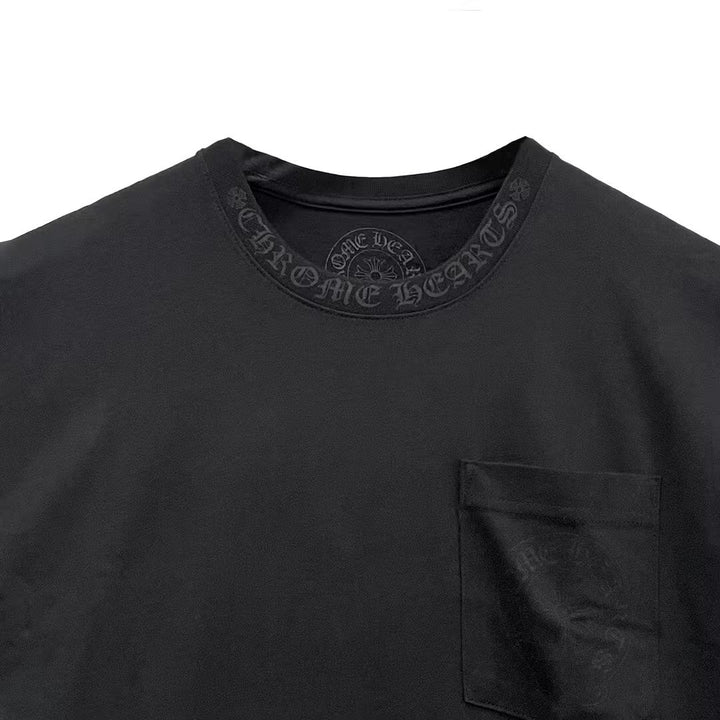 Chrome Hearts Back Horseshoe Gradient Script Logo Short Sleeve Tee - SHENGLI ROAD MARKET