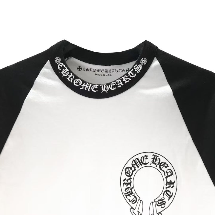 Chrome Hearts Back Horseshoe Logo Long Sleeve T-shirt - SHENGLI ROAD MARKET