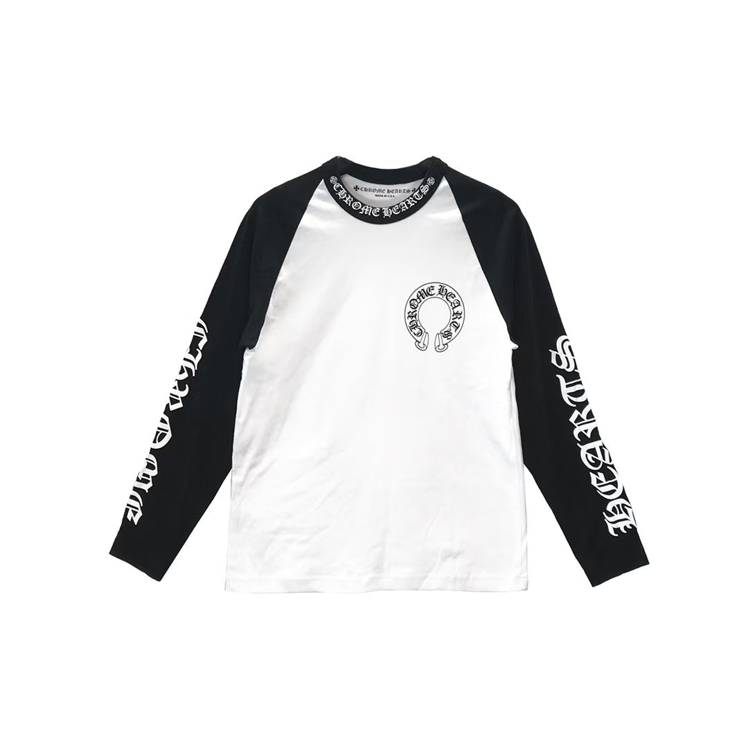 Chrome Hearts Back Horseshoe Logo Long Sleeve T-shirt - SHENGLI ROAD MARKET