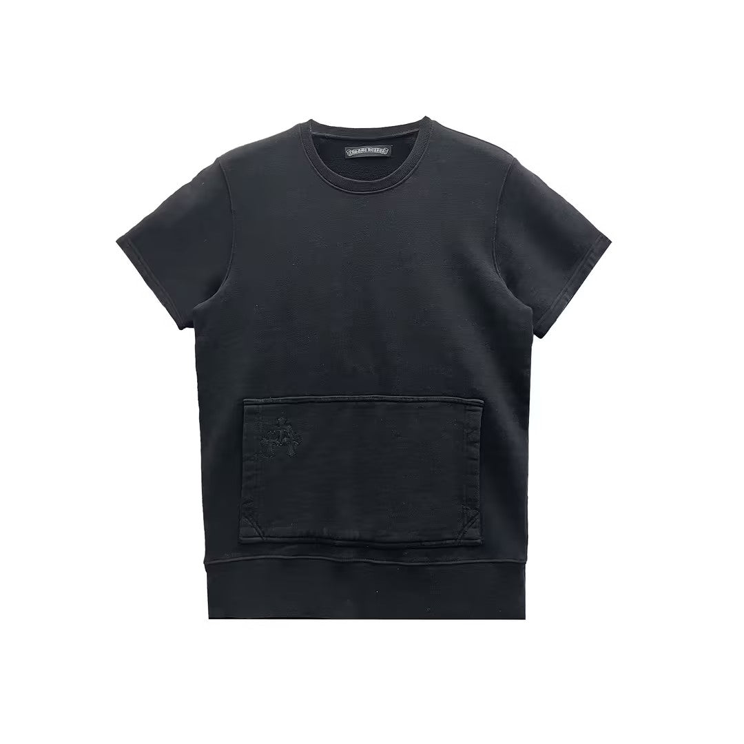 Chrome Hearts Back Scroll Cross Patch Short Sleeves Tee - SHENGLI ROAD MARKET