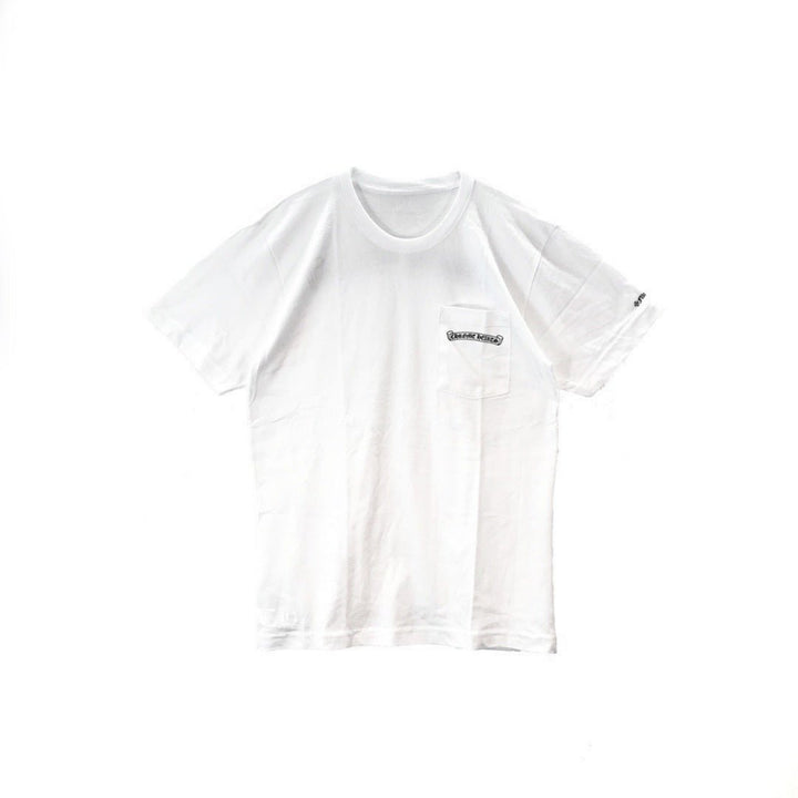 크롬하츠 스크롤 로고 반팔 티셔츠