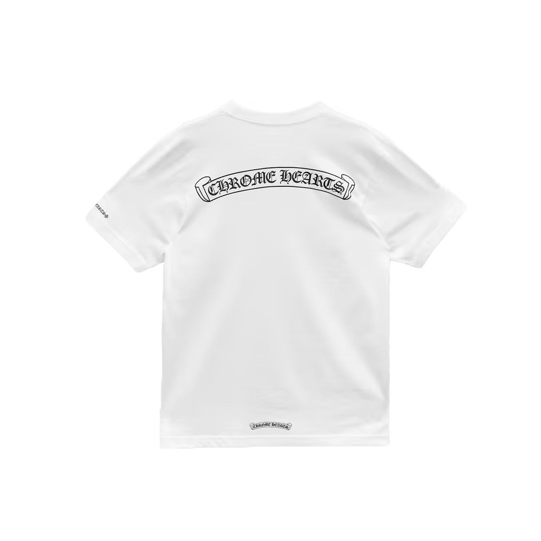 Chrome Hearts Back Scroll Short Sleeves Tee - SHENGLI ROAD MARKET