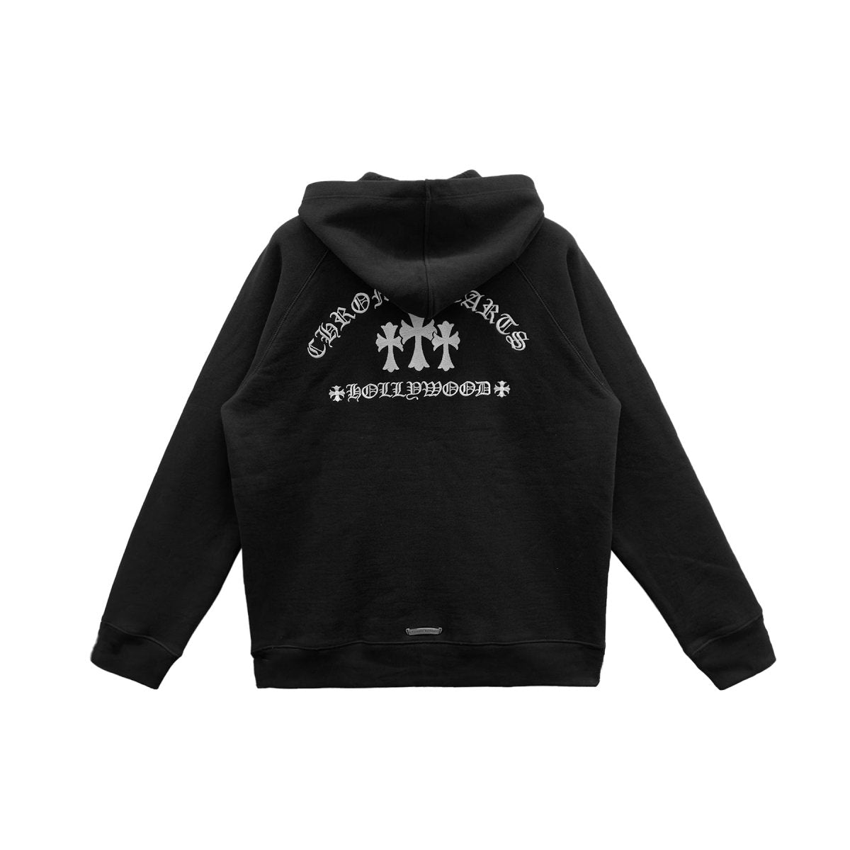 Chrome Hearts Back Triple Cross Script Sleeve Zip Up Hoodie - SHENGLI ROAD MARKET