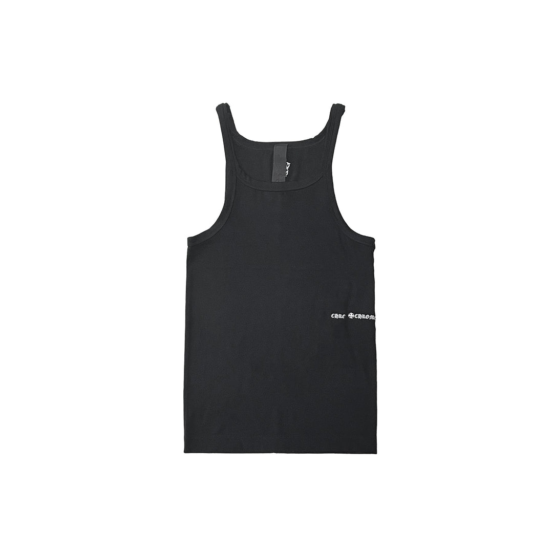 Chrome Hearts Bad Seed Black Script Dagger Logo Tank Top - SHENGLI ROAD MARKET