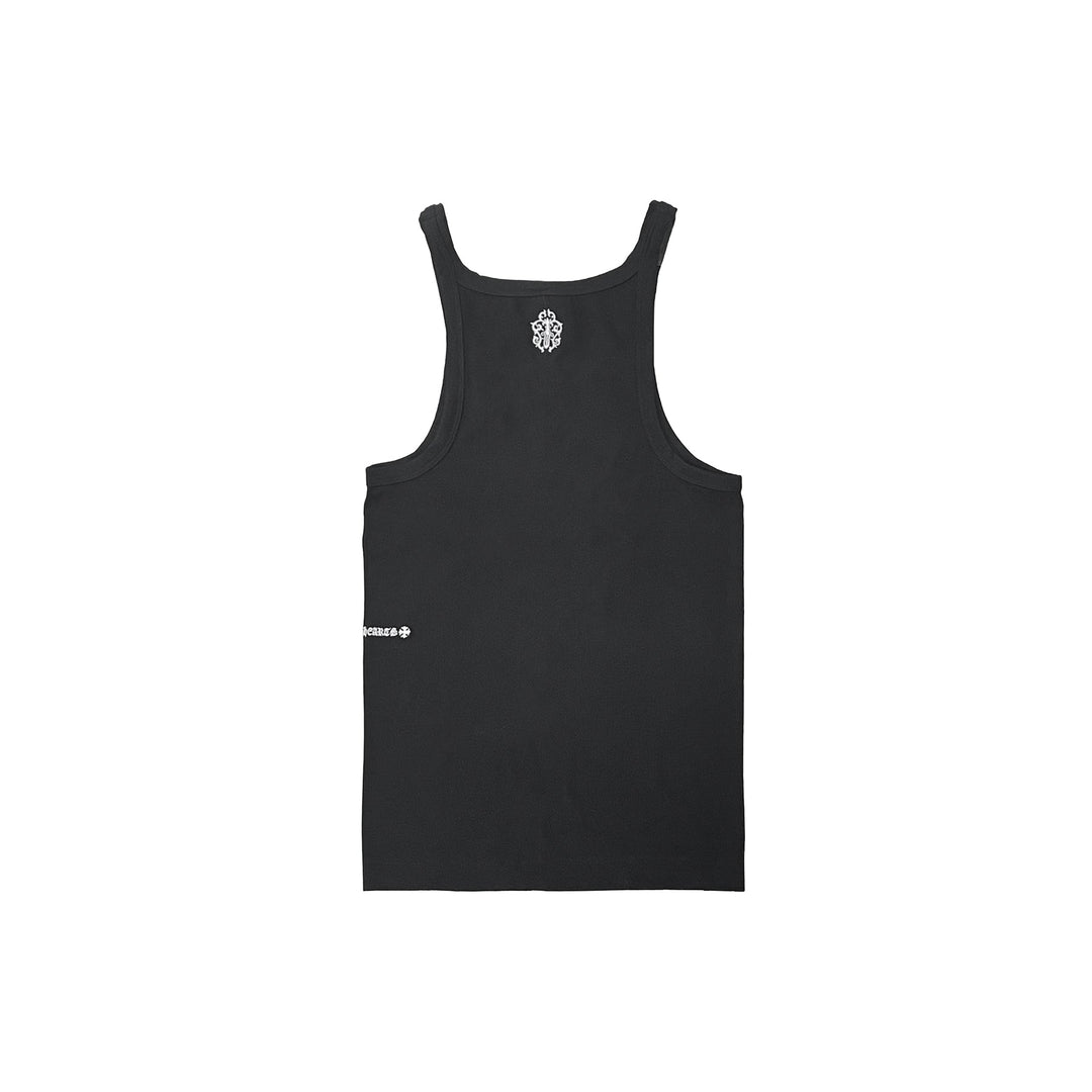 Chrome Hearts Bad Seed Black Script Dagger Logo Tank Top - SHENGLI ROAD MARKET