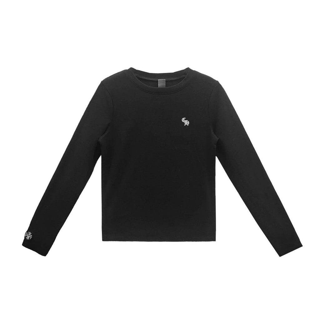 ★ 超レア★+Chrome Hearts+Bad Seed CH Logo 長袖 Tシャツ Chrome Hearts Bad Seed CH Embroidered Red Long Sleeve T