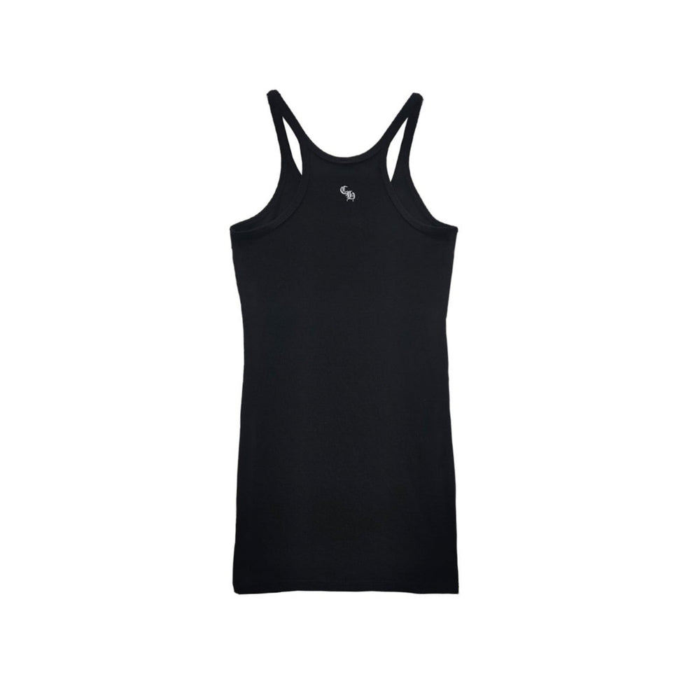 Chrome Hearts Bad Seed CH Embroidered Black Rib Tank Top - SHENGLI ROAD MARKET