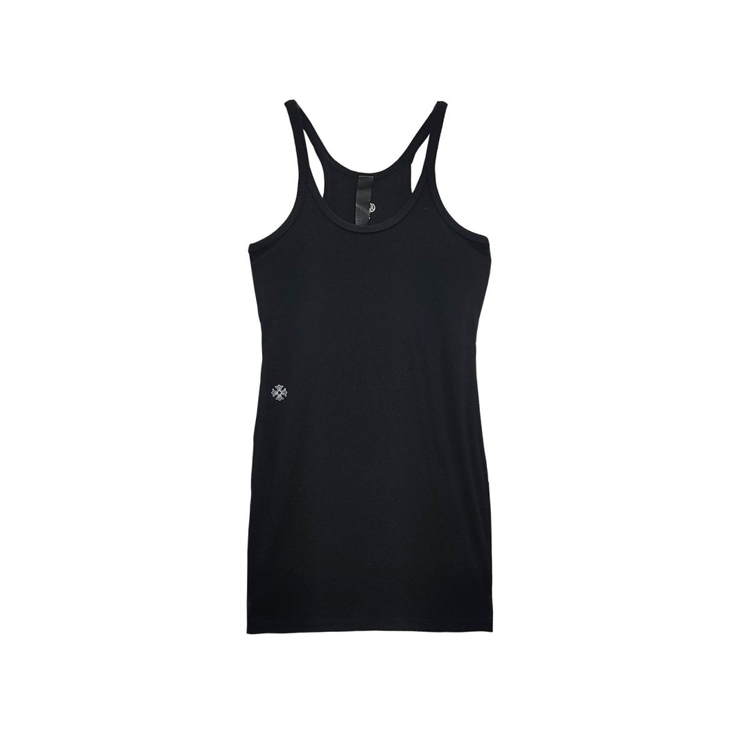 Chrome Hearts Bad Seed CH Embroidered Black Tank Top Dress - SHENGLI ROAD MARKET