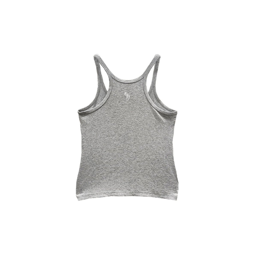 Chrome Hearts Bad Seed CH Embroidered Grey Mini Tank Top - SHENGLI ROAD MARKET