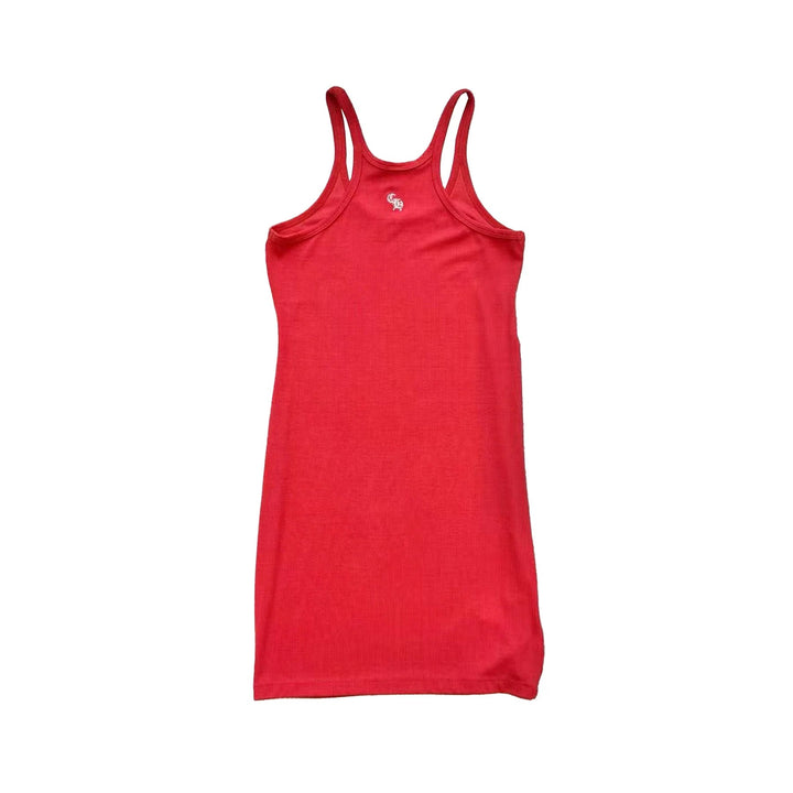 Chrome Hearts Bad Seed CH Embroidered Red Rib Tank Top - SHENGLI ROAD MARKET