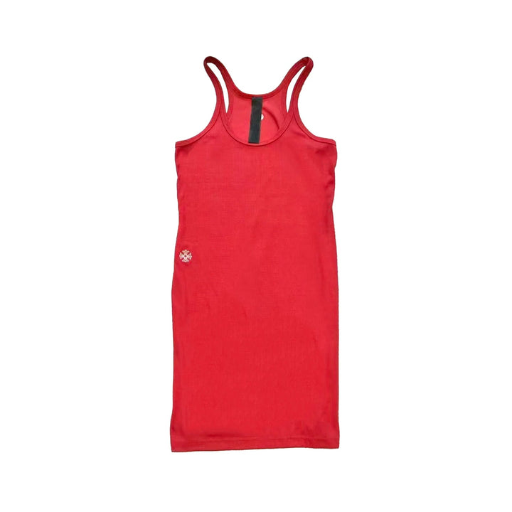 Chrome Hearts Bad Seed CH Embroidered Red Rib Tank Top - SHENGLI ROAD MARKET
