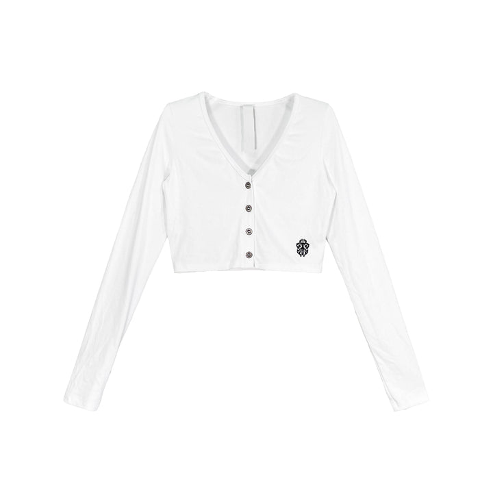 Chrome Hearts Bad Seed White Dagger Cropped Cardigan - SHENGLI ROAD MARKET