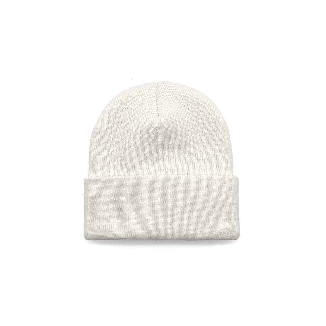 Chrome Hearts Bella Hadid Cross Embroidered White Beanie - SHENGLI ROAD MARKET