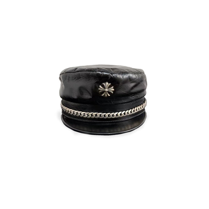 Chrome Hearts Bella Hadid Leather Captain Hat - SHENGLI ROAD MARKET