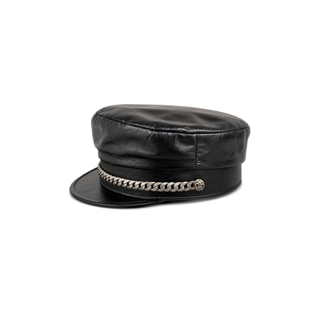 Chrome Hearts Bella Hadid Leather Captain Hat - SHENGLI ROAD MARKET