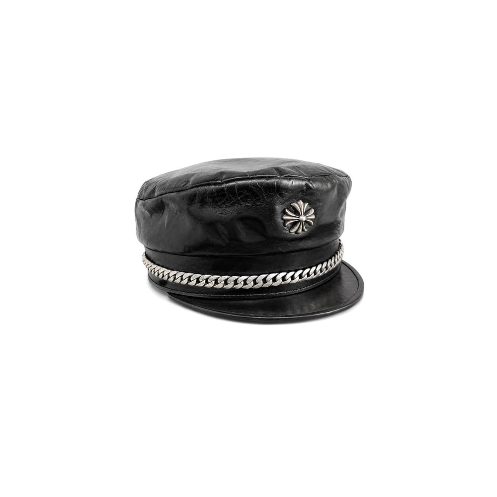 Chrome Hearts Bella Hadid Leather Captain Hat - SHENGLI ROAD MARKET