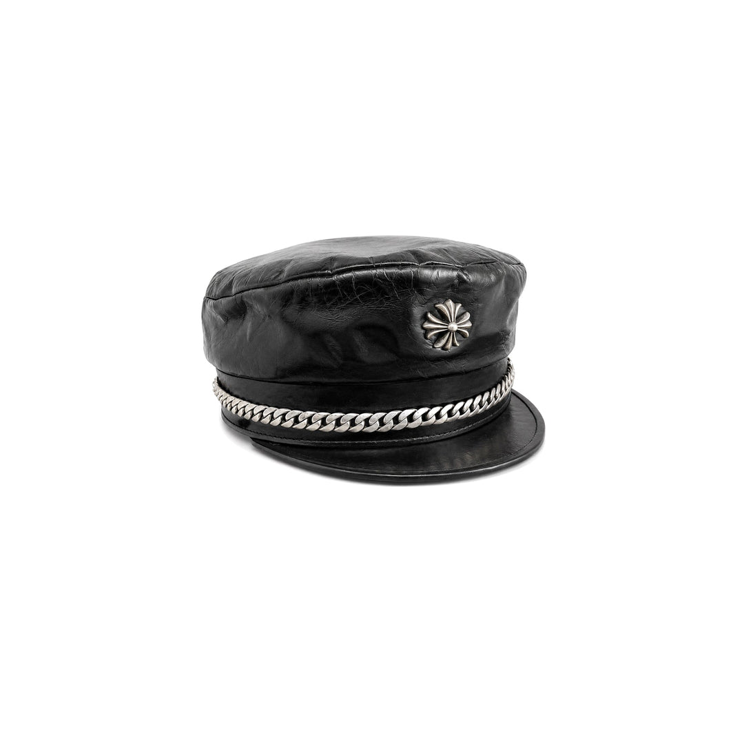Chrome Hearts Bella Hadid Leather Captain Hat - SHENGLI ROAD MARKET