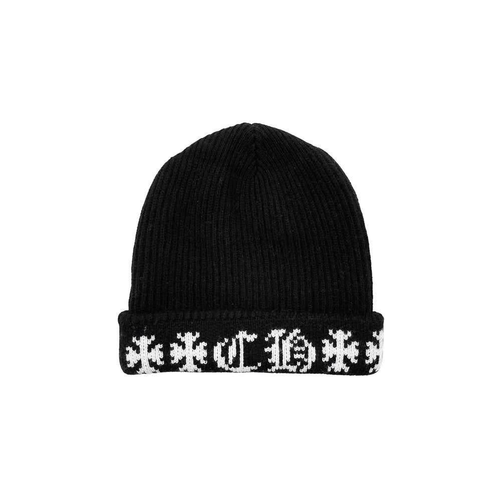 Chrome Hearts Big Daddy Cashmere Black Beanie - SHENGLI ROAD MARKET