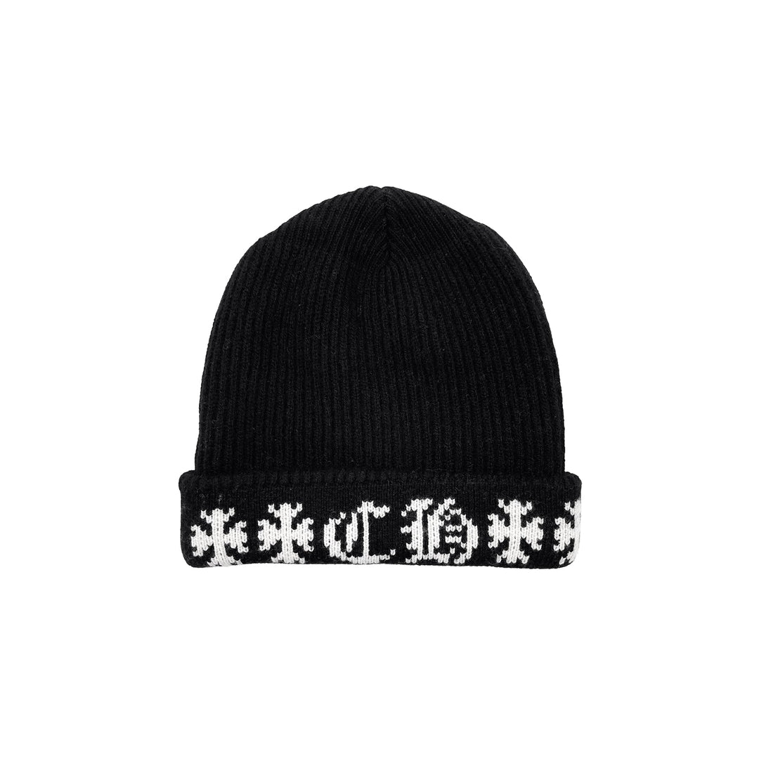 Chrome Hearts Big Daddy Cashmere Black Beanie - SHENGLI ROAD MARKET