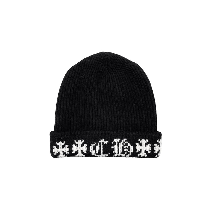 Chrome Hearts Big Daddy Cashmere Black Beanie - SHENGLI ROAD MARKET