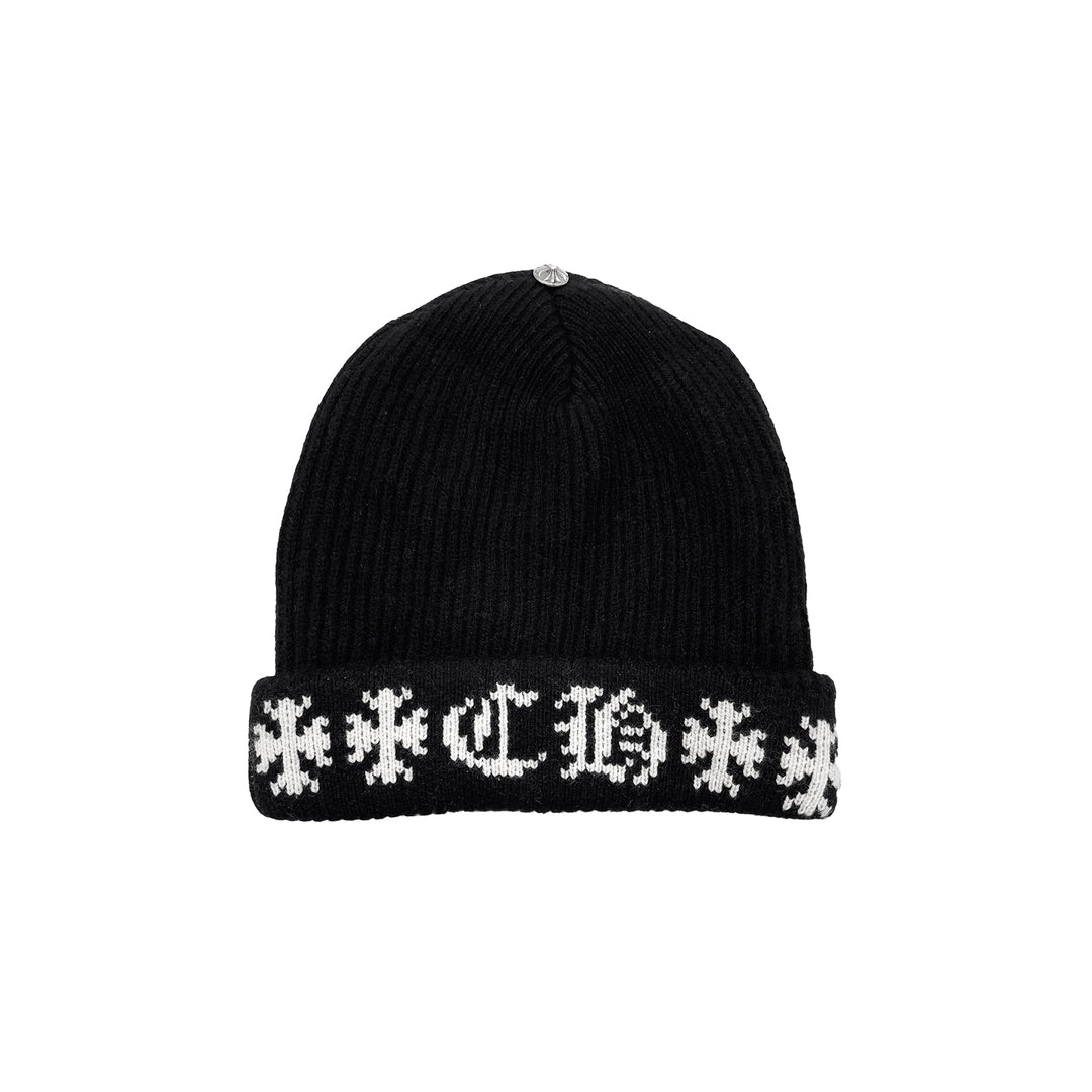 Chrome Hearts Big Daddy Cashmere Black Beanie - SHENGLI ROAD MARKET