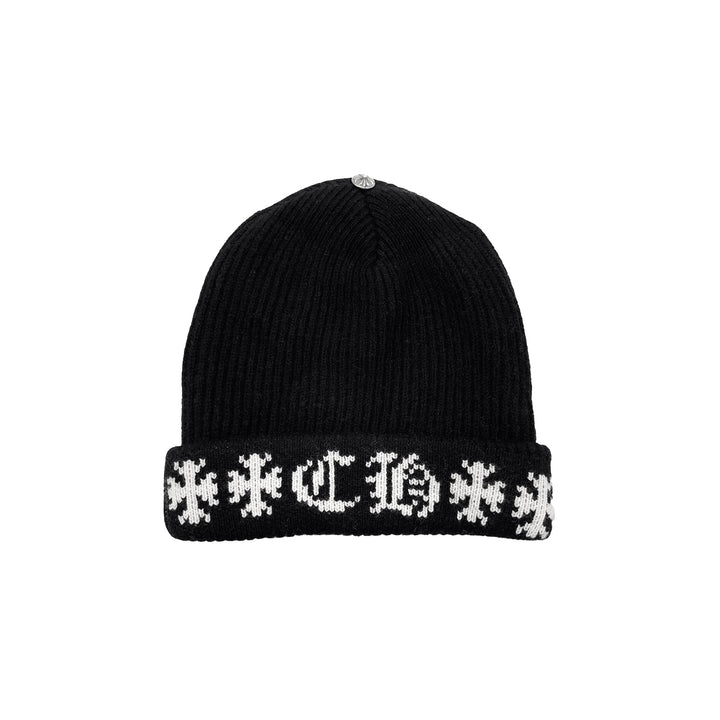 Chrome Hearts Big Daddy Cashmere Black Beanie - SHENGLI ROAD MARKET