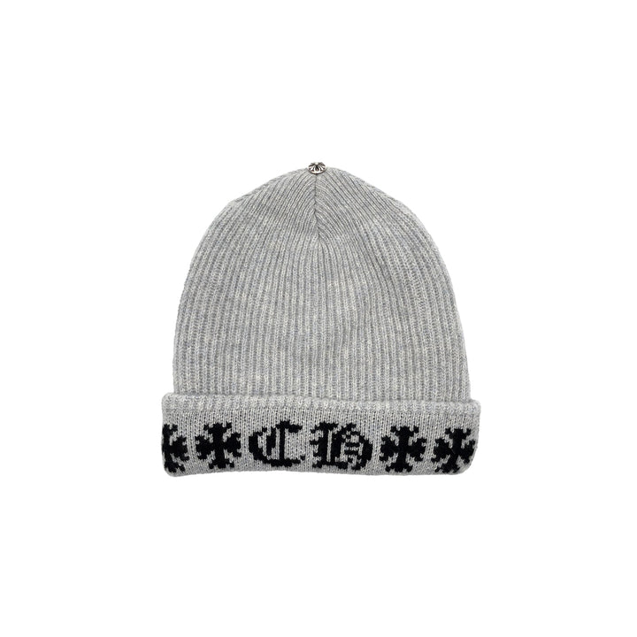 Chrome Hearts Big Daddy Cashmere Grey Beanie - SHENGLI ROAD MARKET