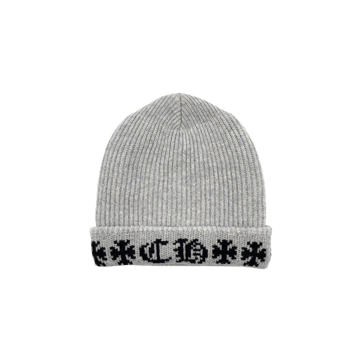 Chrome Hearts Big Daddy Cashmere Grey Beanie - SHENGLI ROAD MARKET