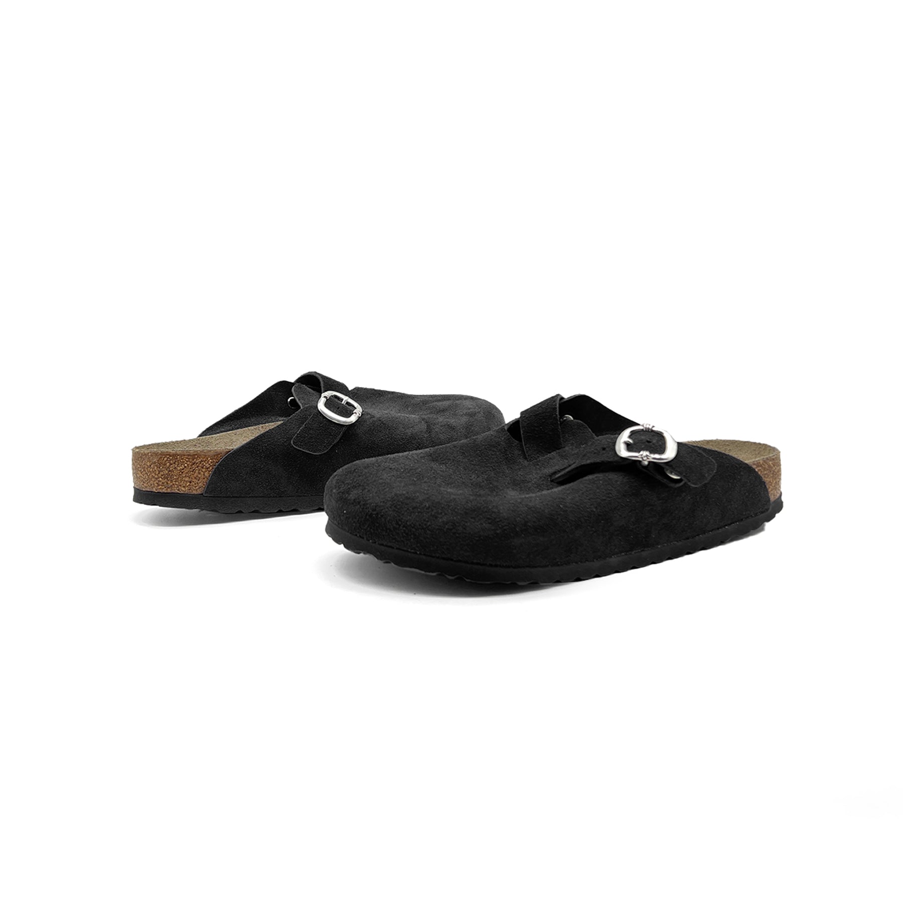 Chrome Hearts Birkenstock Boston Gunslinger Suede Mules - SRM