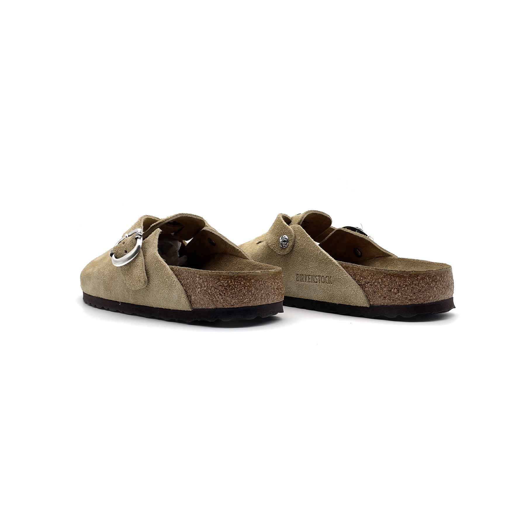 Chrome Hearts Birkenstock Boston Suede Sandals - SRM – SHENGLI