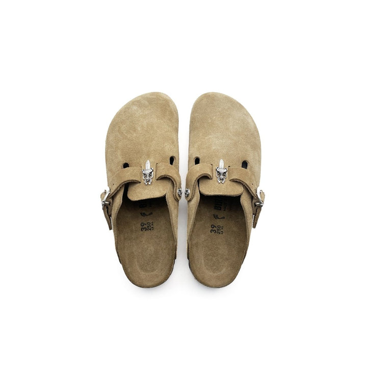 Chrome Hearts Birkenstock Boston Suede Sandals - SHENGLI ROAD MARKET