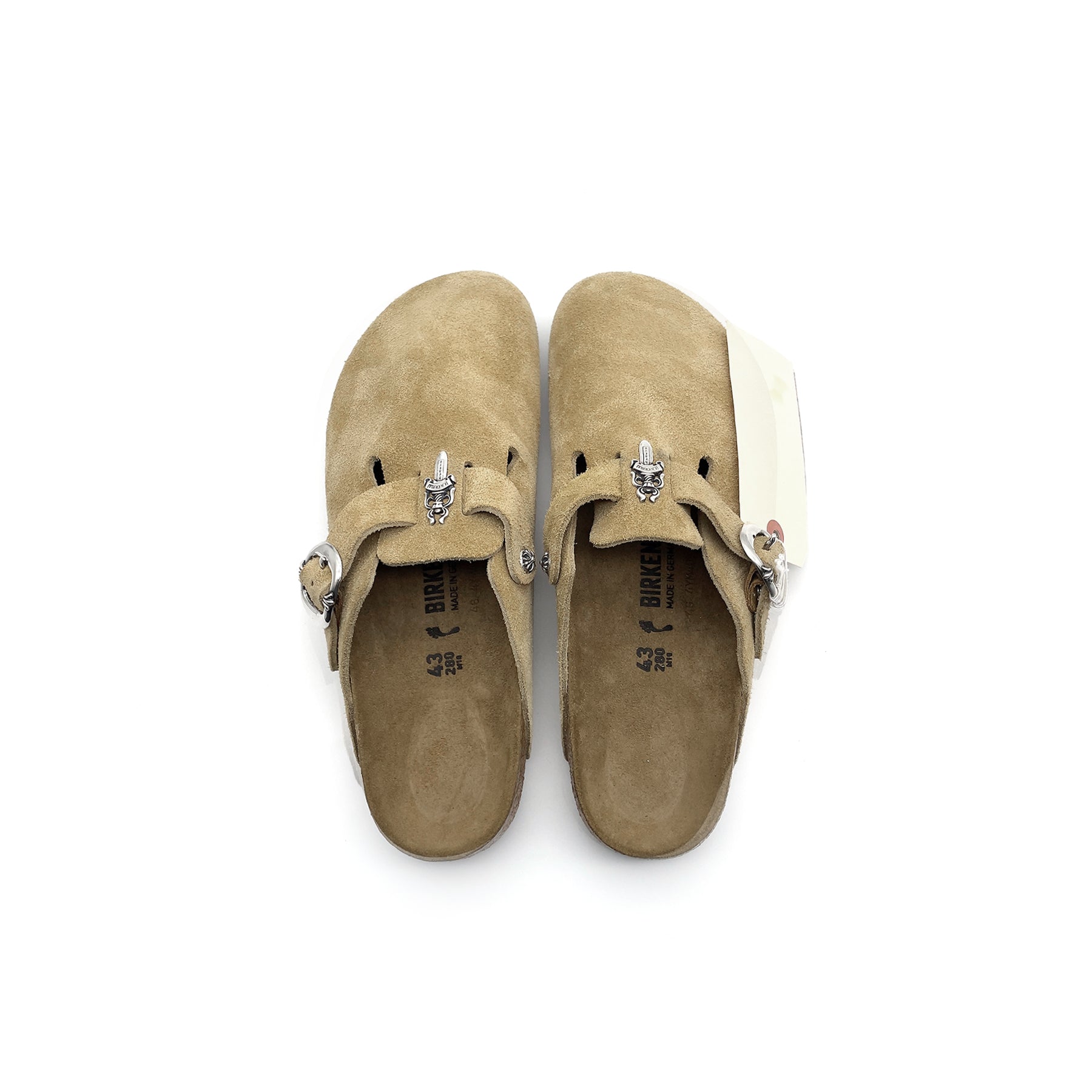 Chrome Hearts Birkenstock Boston Suede Sandals - SRM – SHENGLI