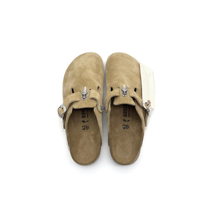 Chrome Hearts Birkenstock Boston Suede Sandals - SHENGLI ROAD MARKET