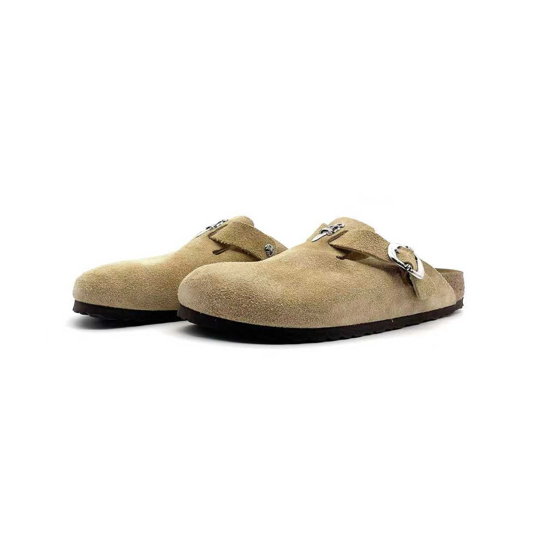 Chrome Hearts Birkenstock Boston Suede Sandals - SHENGLI ROAD MARKET