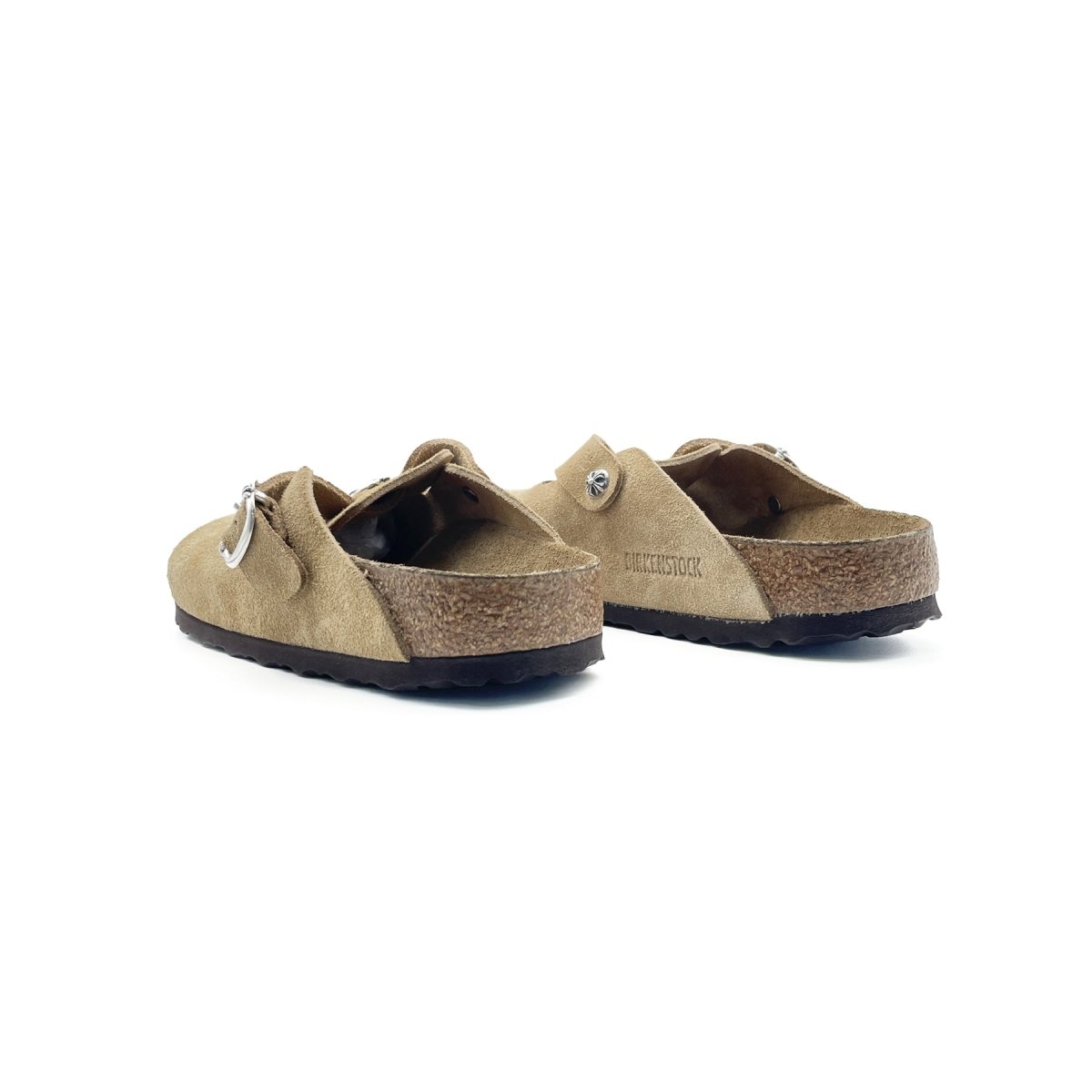 CHROME HEARTS ビルケン Chrome Hearts Birkenstock Boston Suede Sandals - SRM