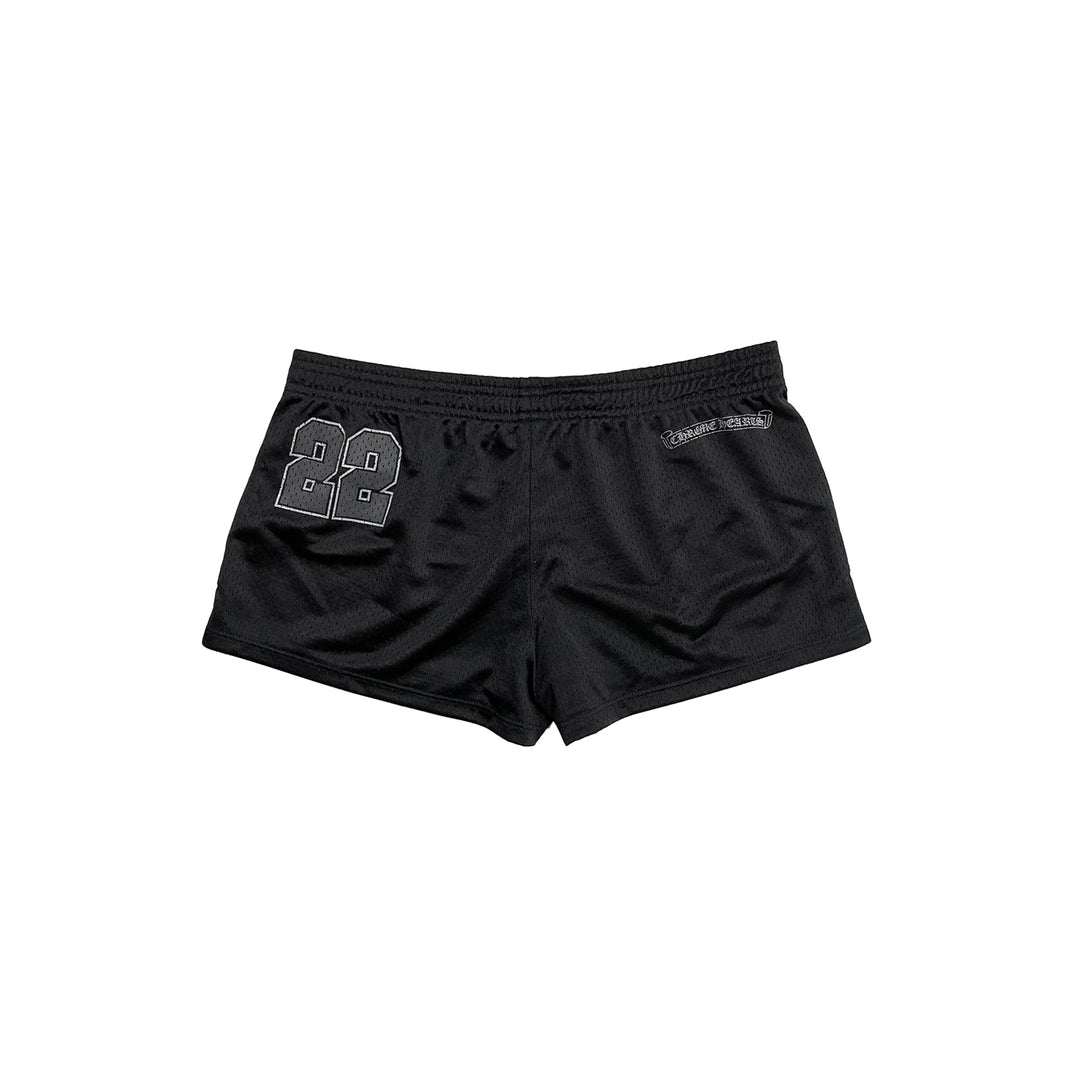Chrome Hearts Black 22 CH Logo Mesh Shorts - SHENGLI ROAD MARKET