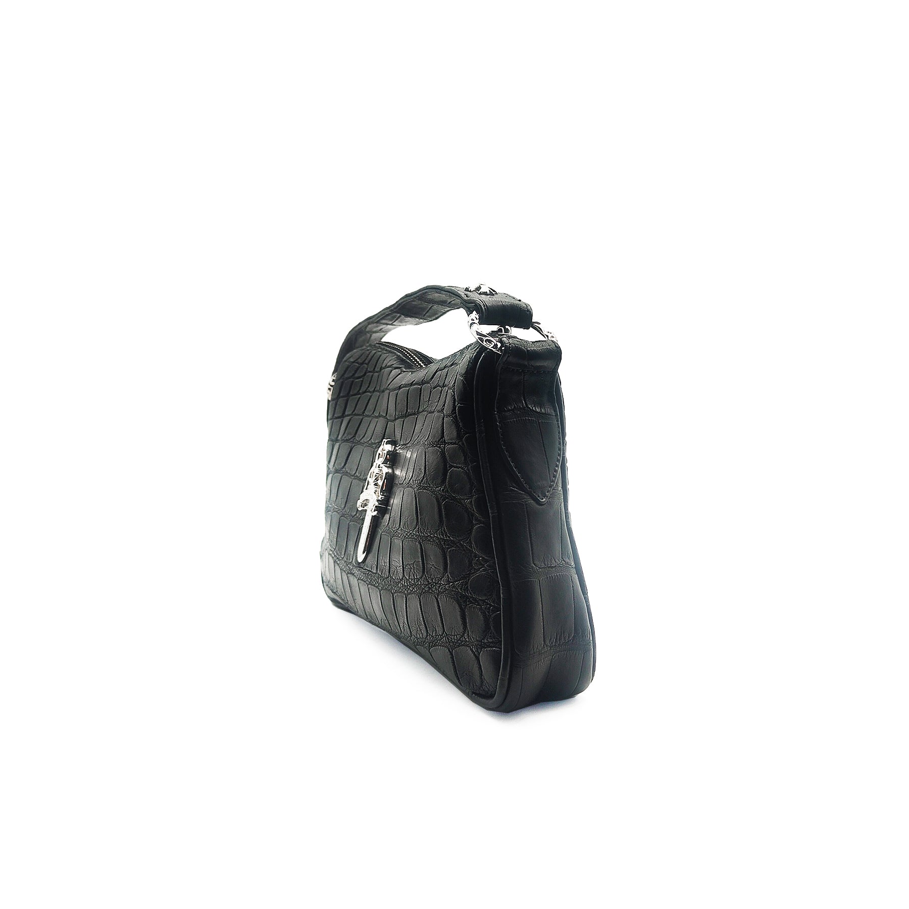 Chrome Hearts Black Alligator Leather Nugget Bag - SRM – SHENGLI