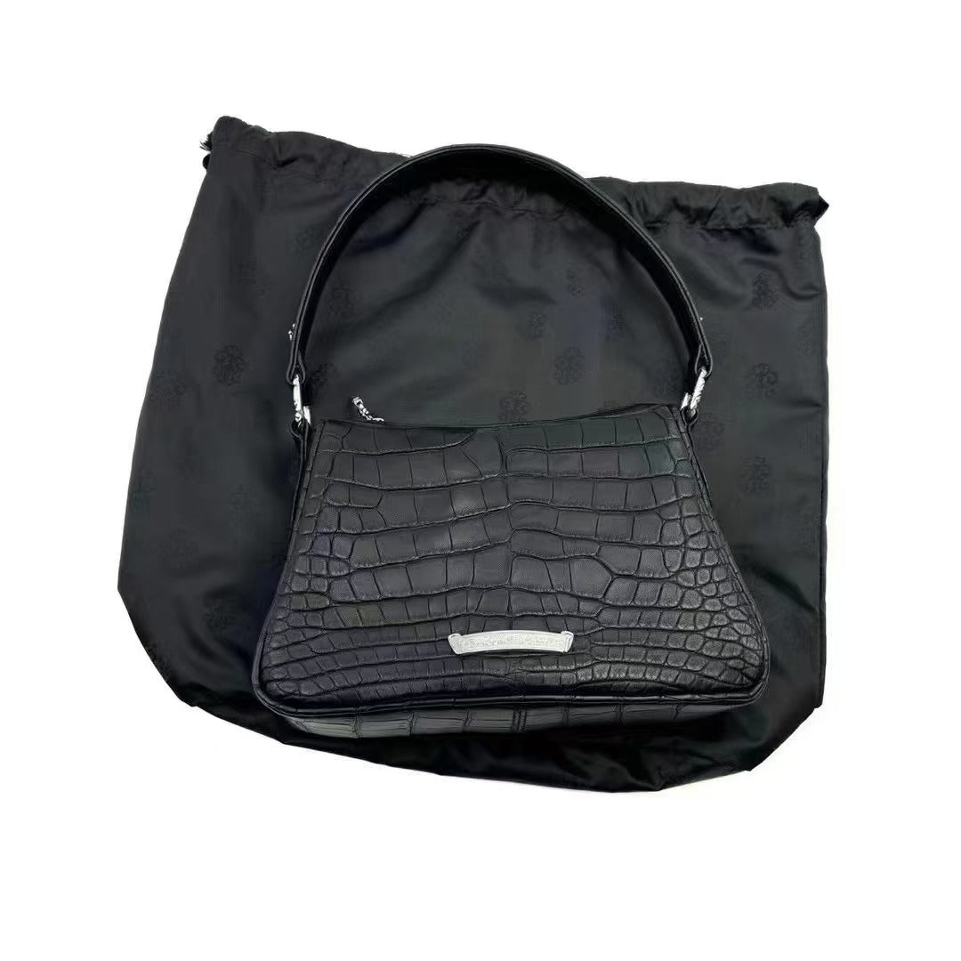 Chrome Hearts Black Alligator Leather Nugget Bag - SHENGLI ROAD MARKET