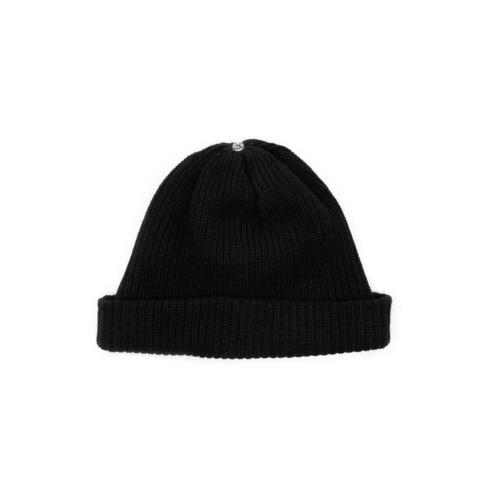Chrome Hearts Black Cashmere Star Leather Patch Beanie - SHENGLI ROAD MARKET