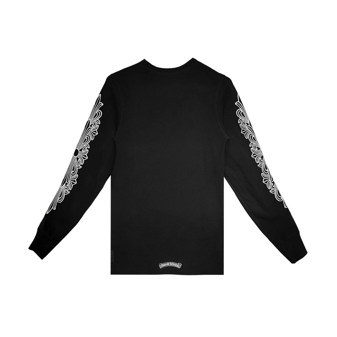 Chrome Hearts Black Classic Horseshoe Long Sleeve T-shirt - SHENGLI ROAD MARKET