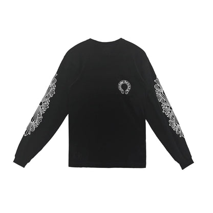 Chrome Hearts Black Classic Horseshoe Long Sleeve T - shirt - SHENGLI ROAD MARKET