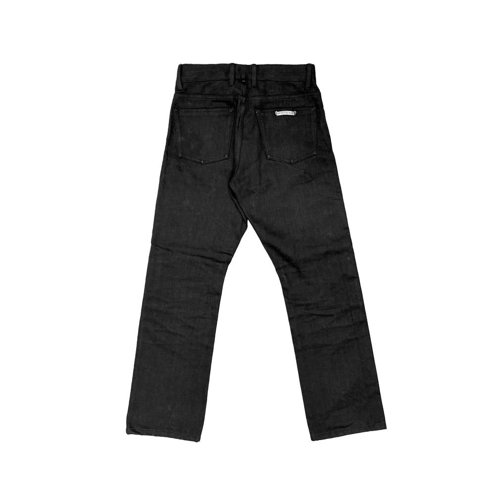 Chrome Hearts Black Flame Knee Jeans - SHENGLI ROAD MARKET