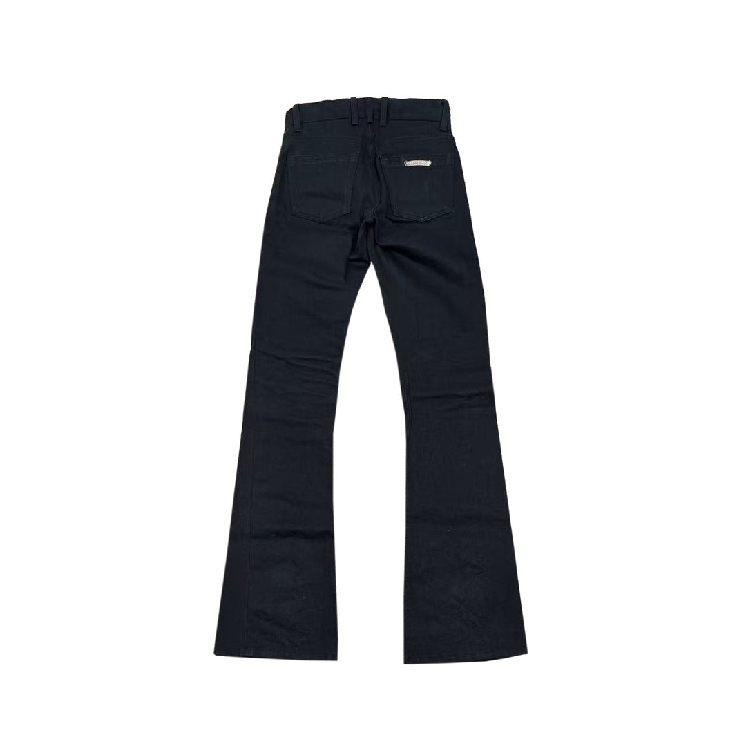 Chrome Hearts Black Flared Pants - SHENGLI ROAD MARKET